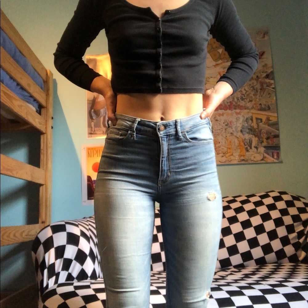 High Waisted Skinny Jeans
